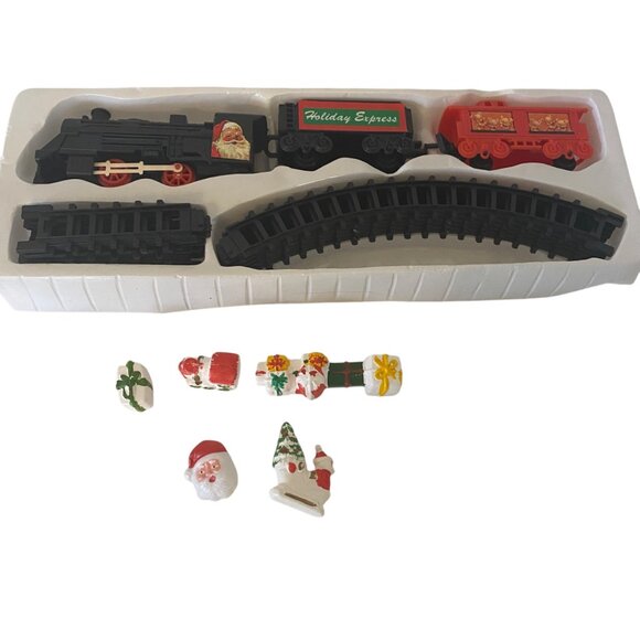 Santas Holiday Tree Express Train Set Round The Tree Christmas Decoration READ - Picture 3 of 12